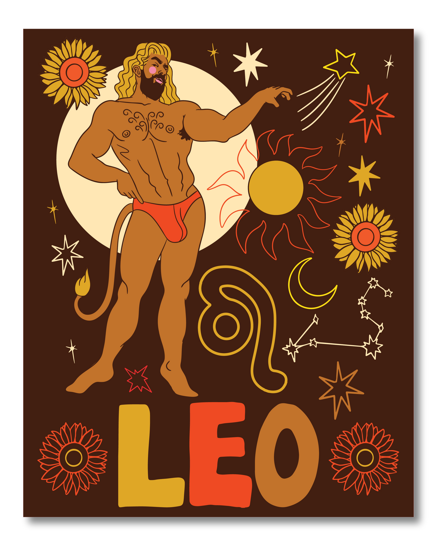 LEO ZODIAC PRINT