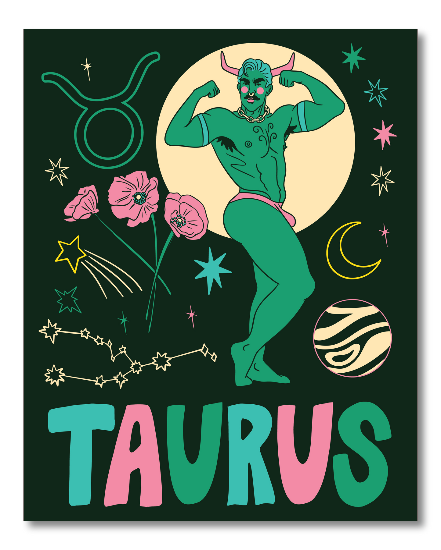 TAURUS ZODIAC PRINT