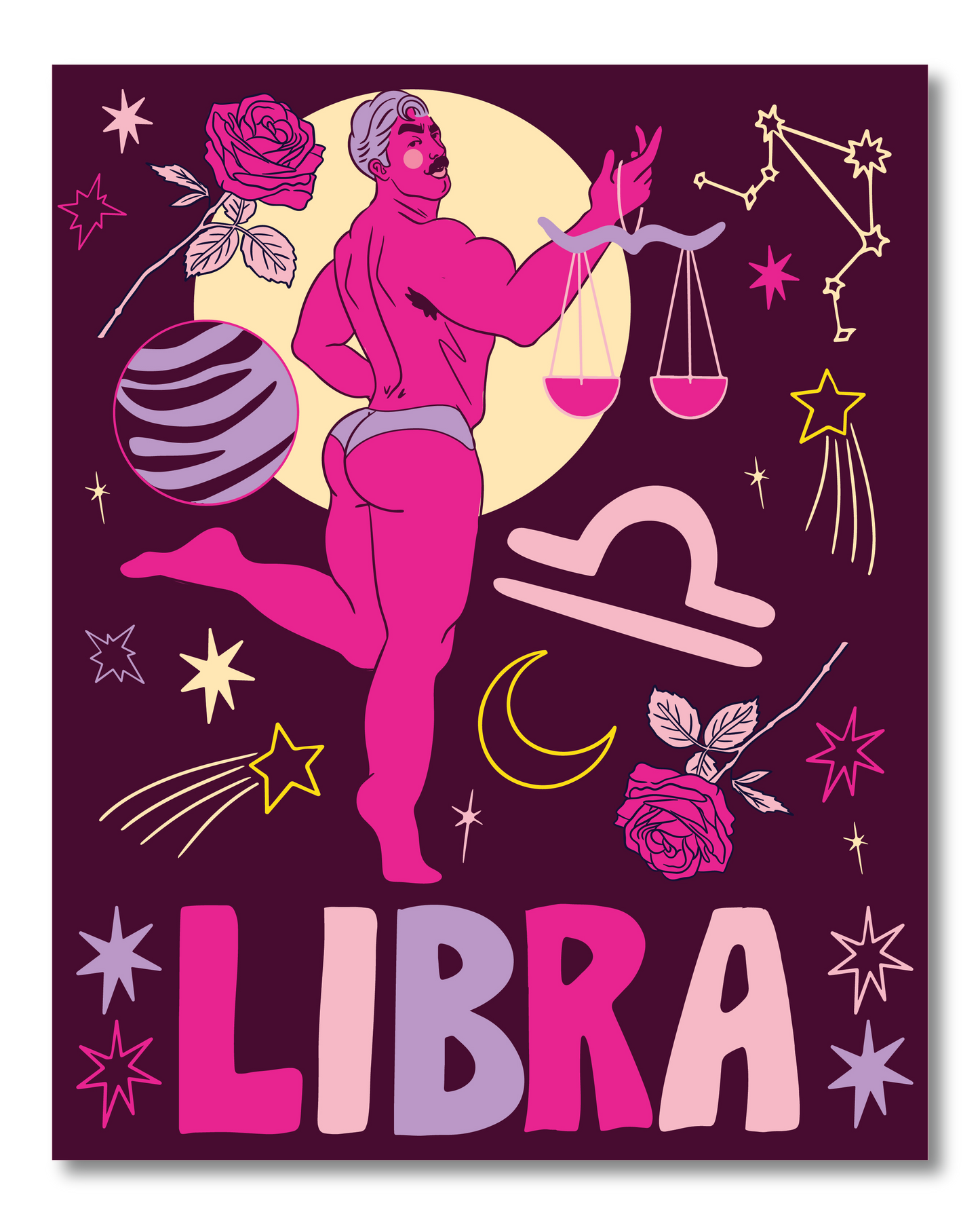 LIBRA ZODIAC PRINT