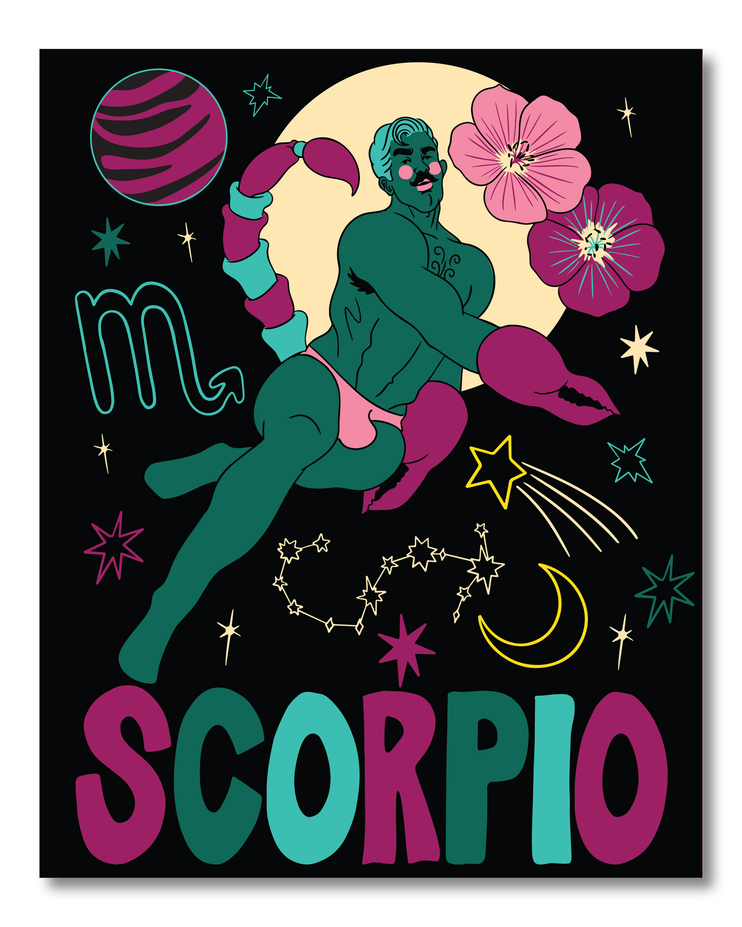 SCORPIO ZODIAC PRINT
