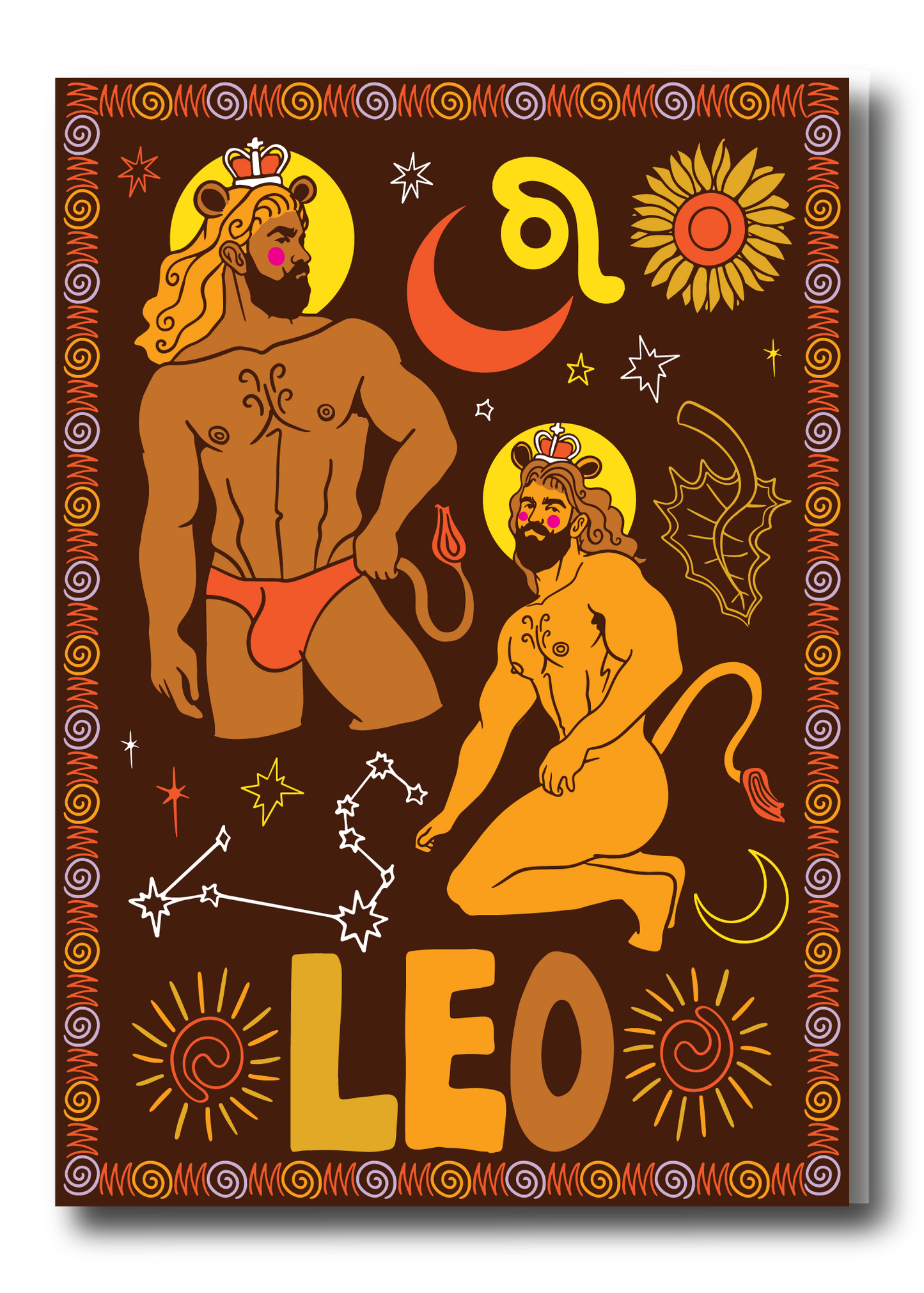 LEO ZODIAC GREETING CARD