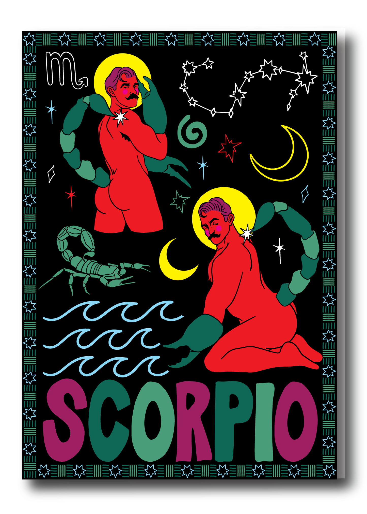 SCORPIO ZODIAC GREETING CARD