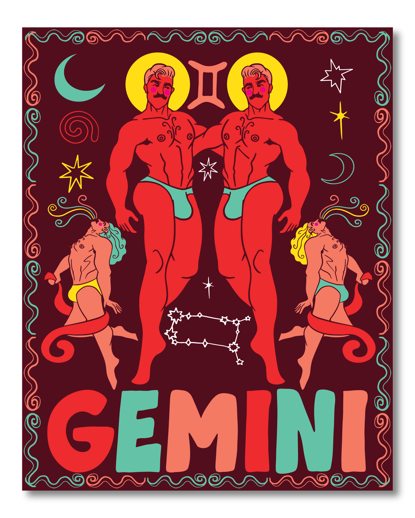 GEMINI ZODIAC PRINT