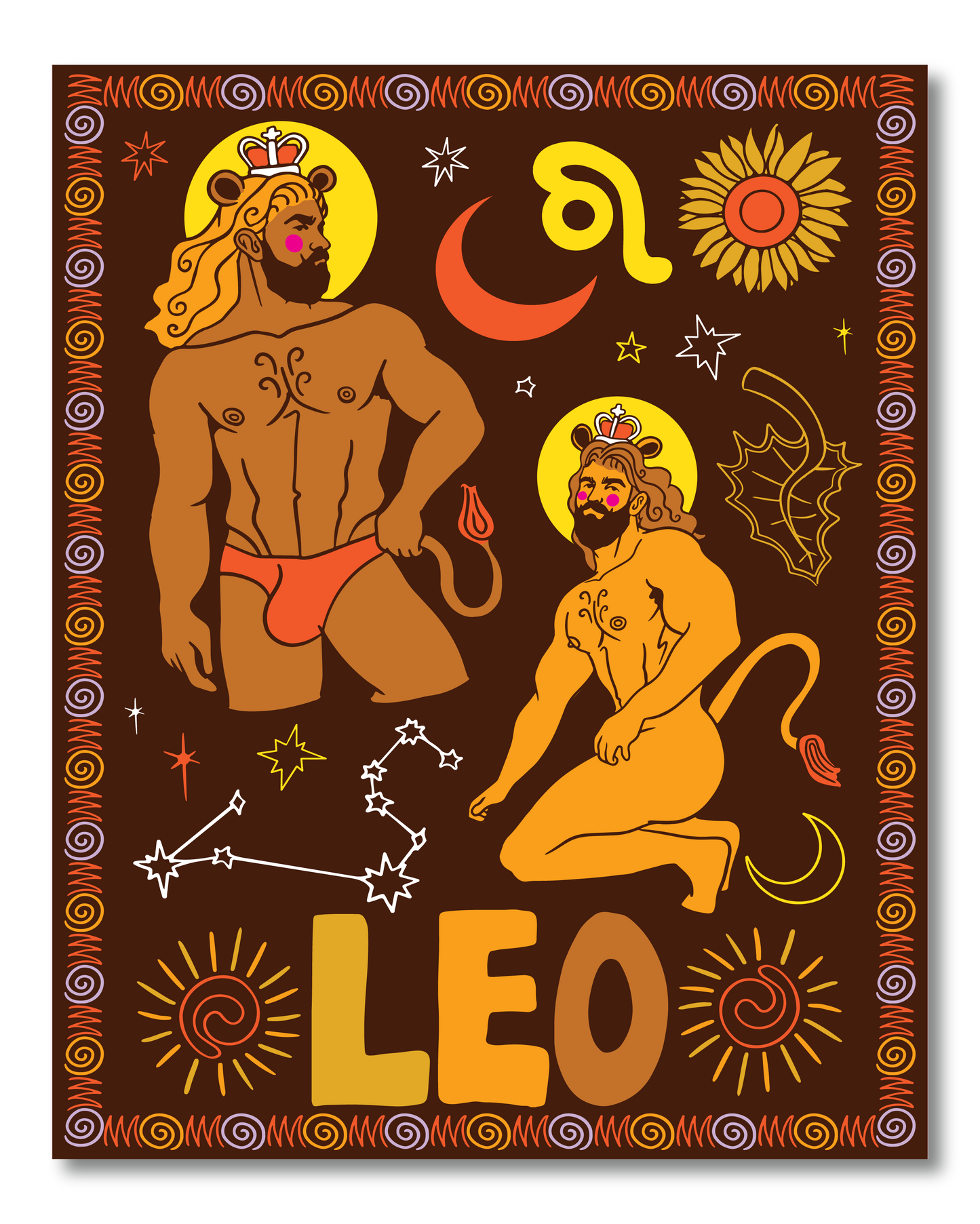 LEO ZODIAC PRINT