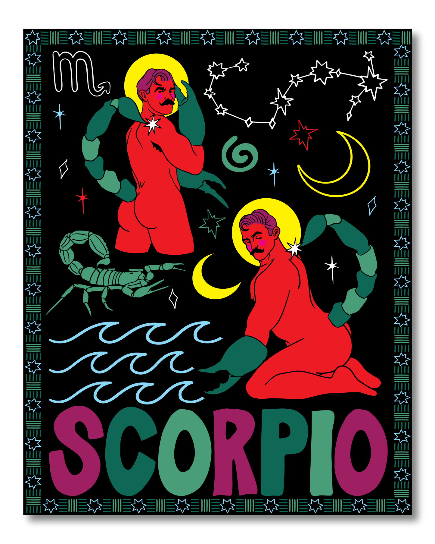 SCORPIO ZODIAC PRINT